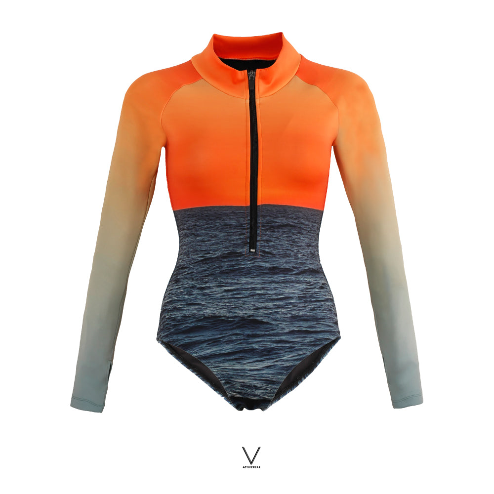 SS2025 BAJA CALIFORNIA COLLECTION SUNSET UV BODYSUIT UV UPF 50+