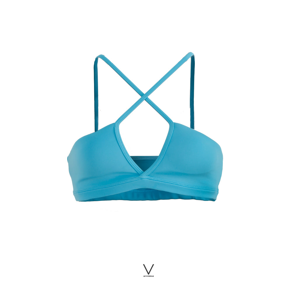 SS2025 OCEAN BLUE SINGLET BRA UV UPF 50+