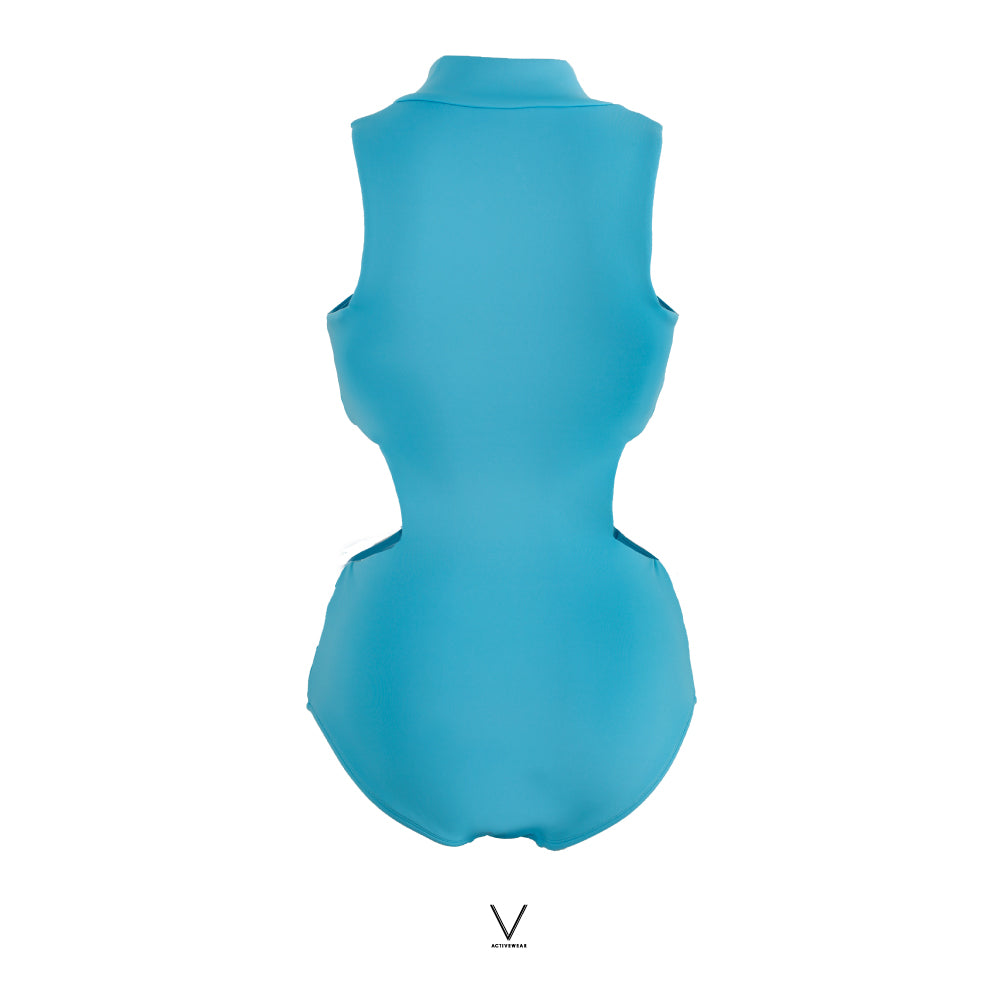 SS2025 OCEAN BLUE CUT OUT UV SWIMMING SUIT UV UPF 50+