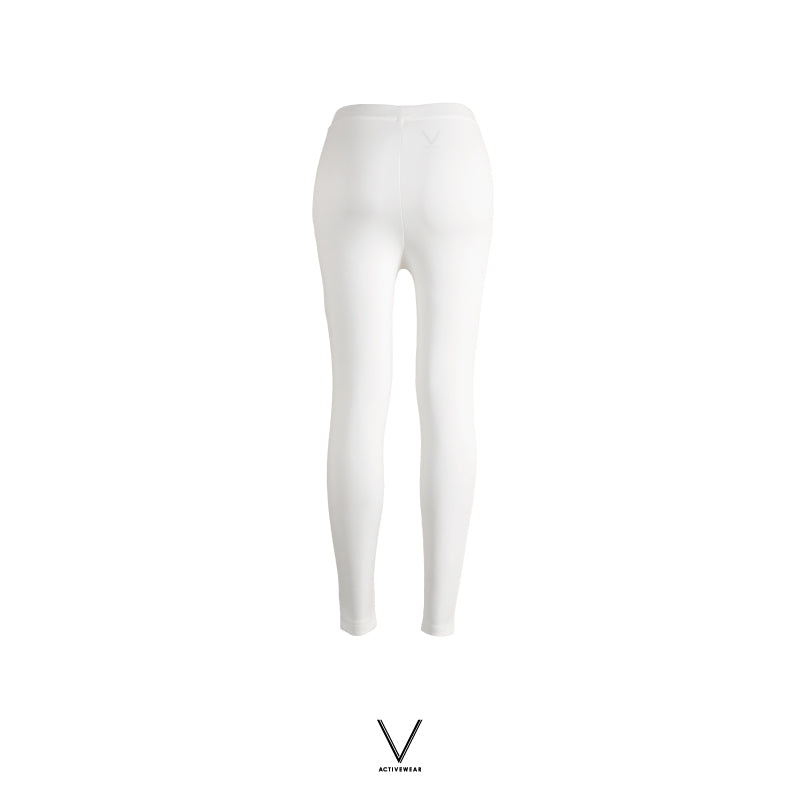 SS2024 WHITE UV PANT WITH BLACK SIDE STRIPE UV UPF 50+