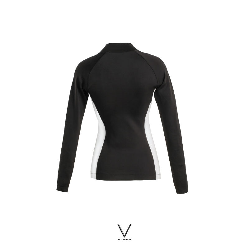 SS2024 BLACK WITH WHITE SIDE UV JACKET UV UPF 50+