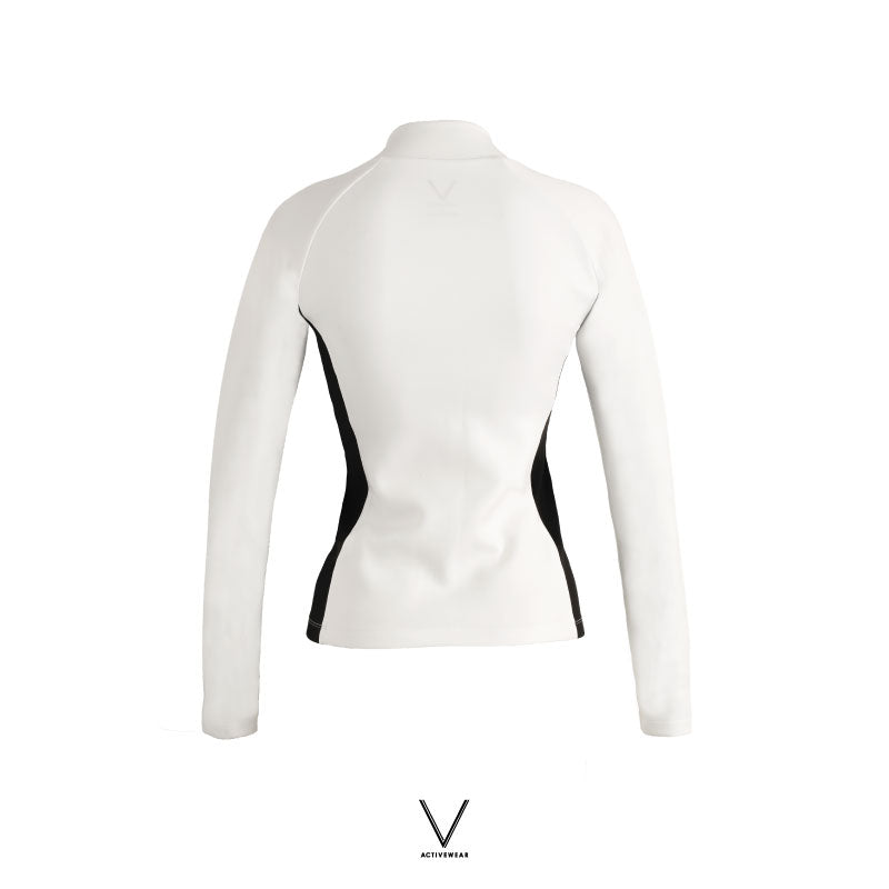 SS2024 WHITE WITH BLACK SIDE UV JACKET UV UPF 50+