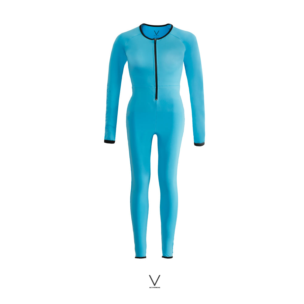 SS2025 OCEAN BLUE UV JUMPSUIT UV UPF 50+