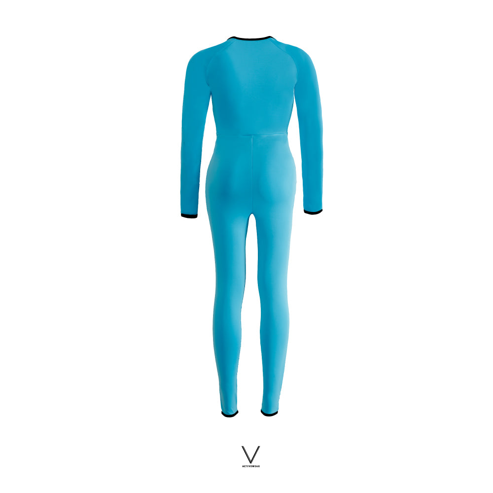 SS2025 OCEAN BLUE UV JUMPSUIT UV UPF 50+