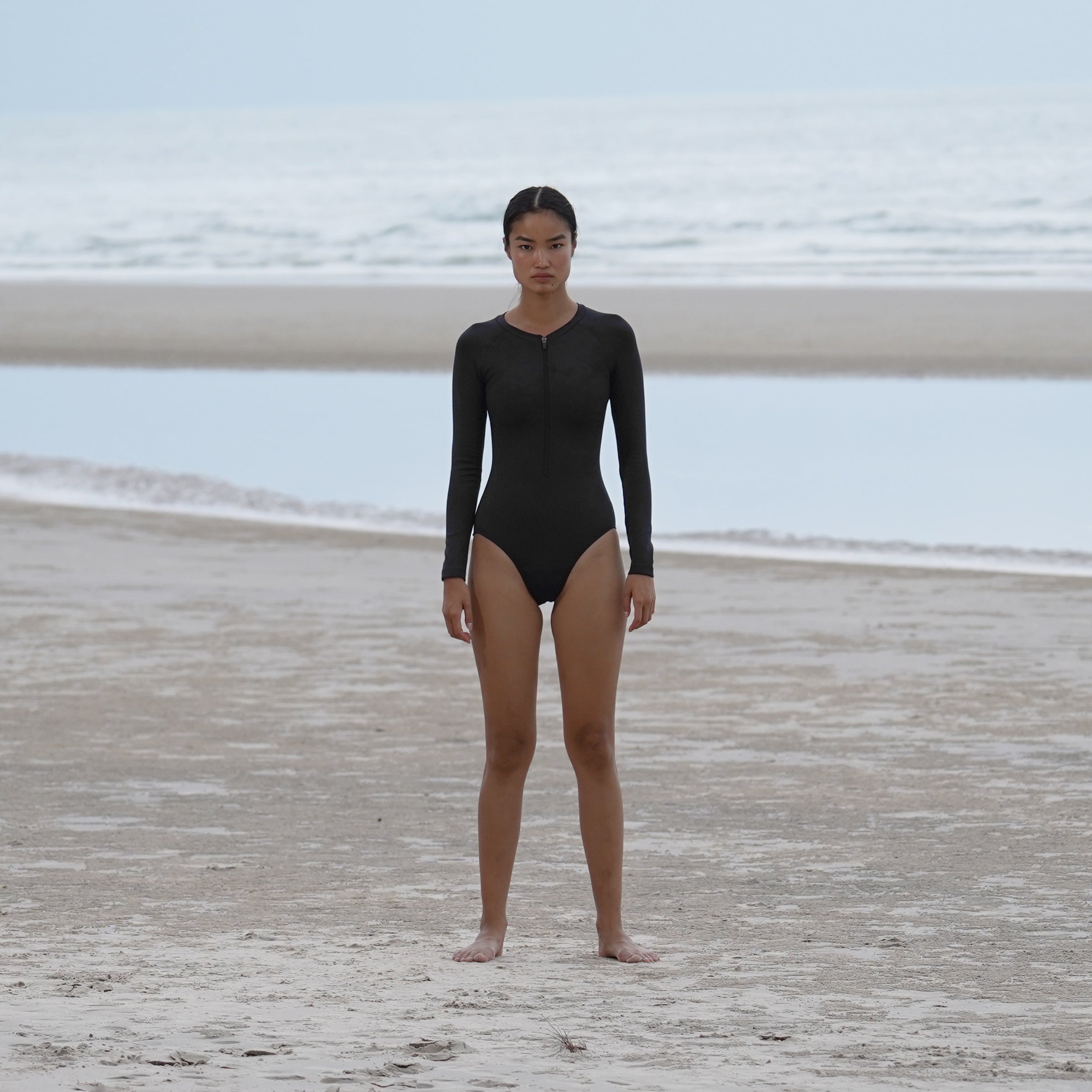 BASIC COLLECTION BLACK UV BODYSUIT UPF 50+