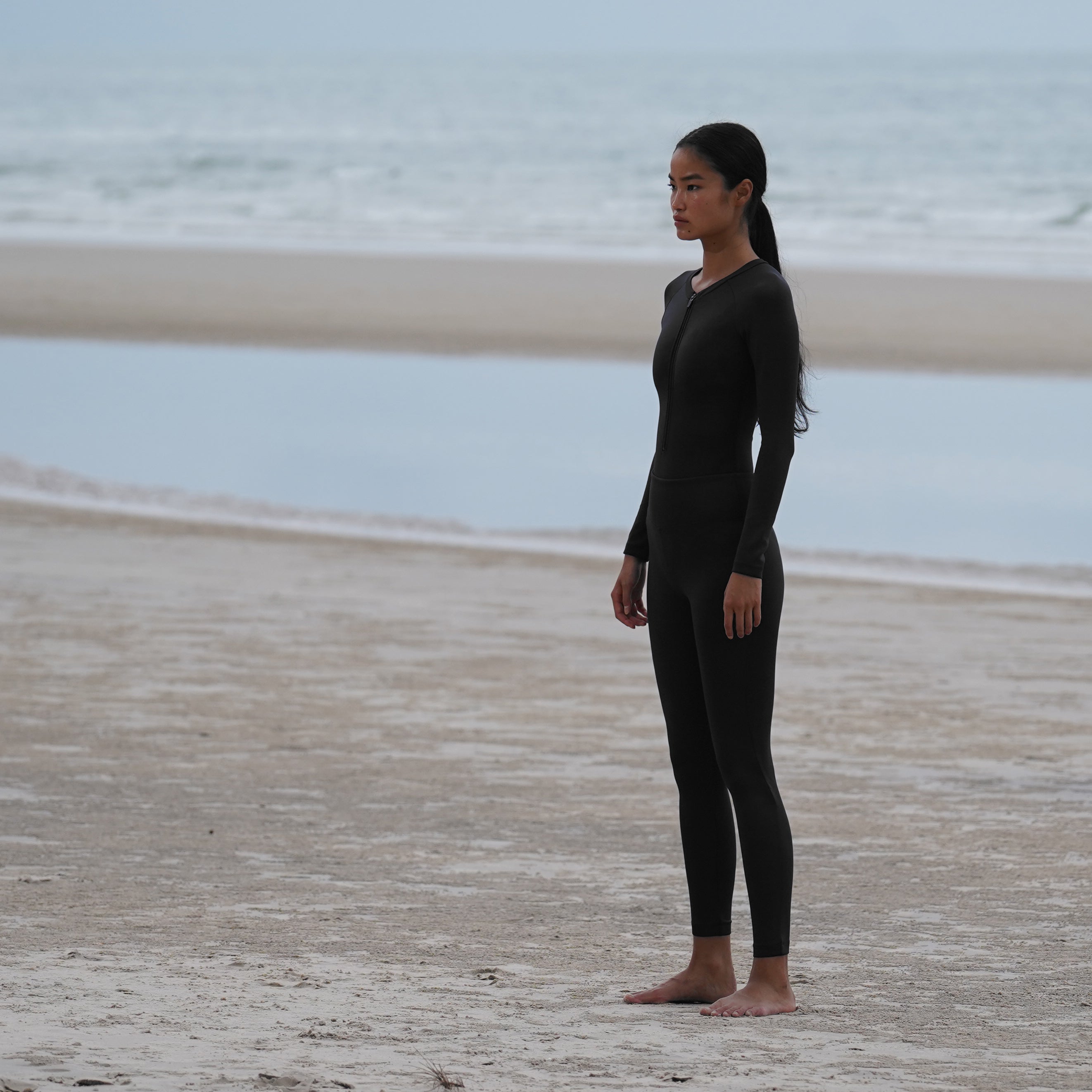 BASIC COLLECTION BLACK UV BODYSUIT UPF 50+