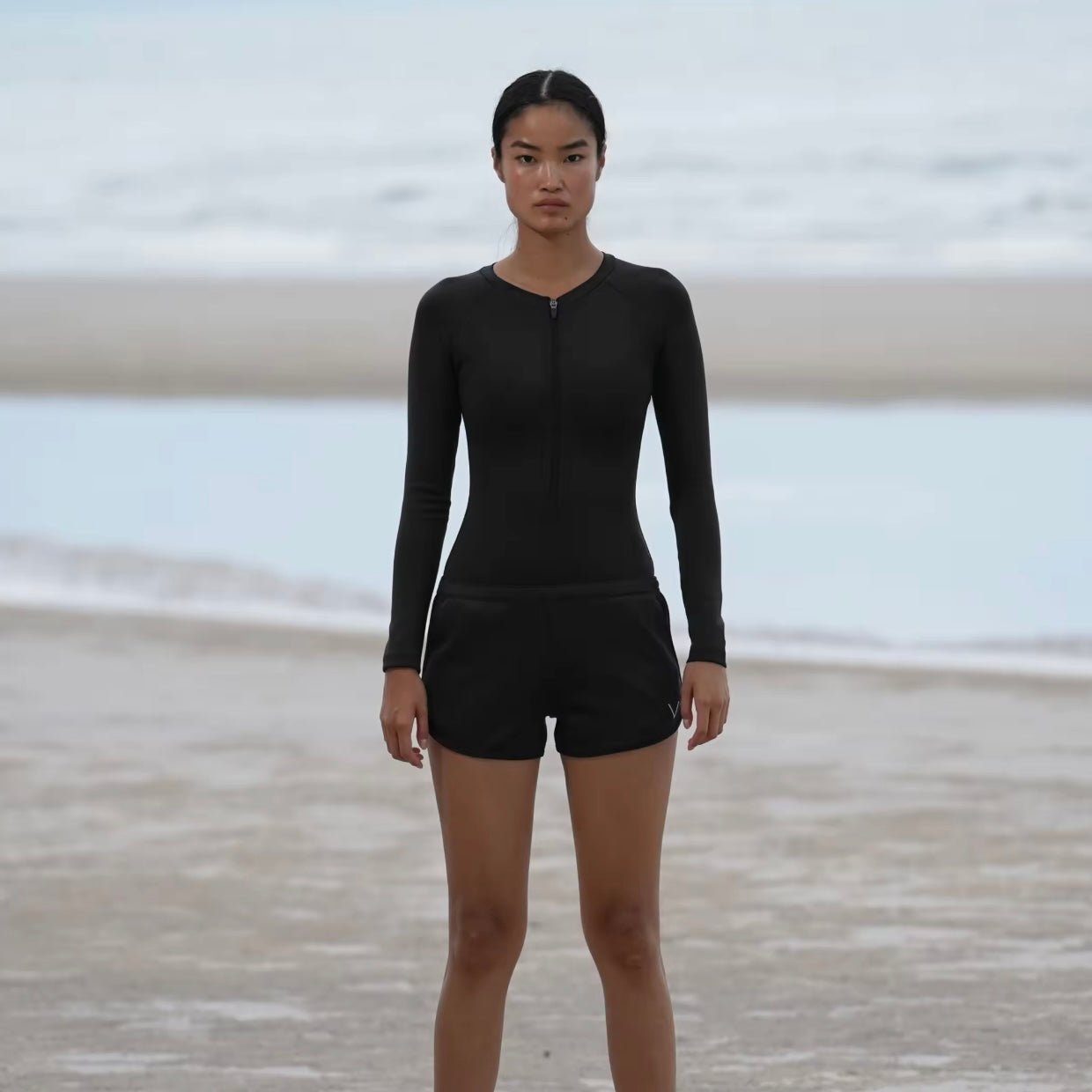 BASIC COLLECTION BLACK UV SHORT UPF 50+