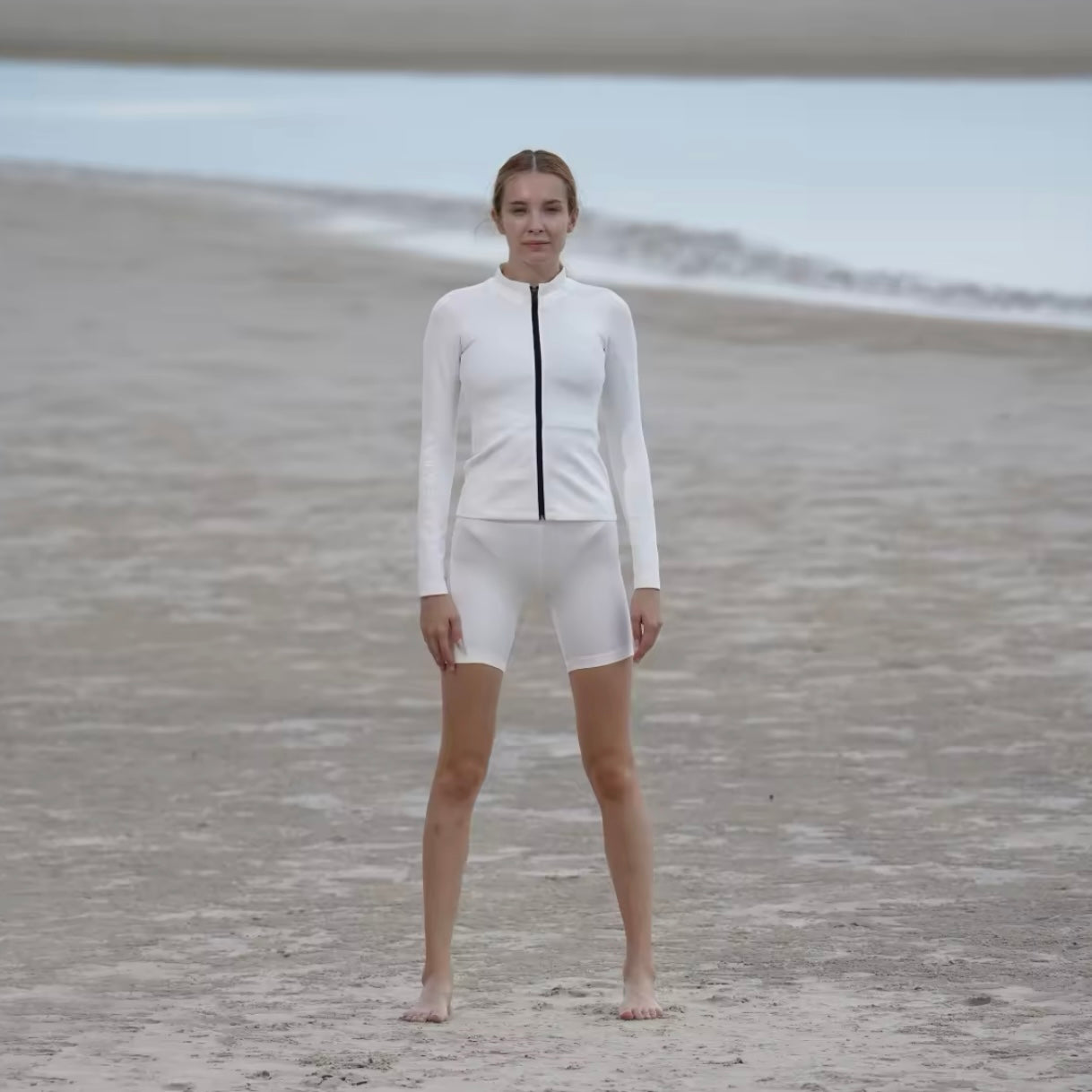 BASIC COLLECTION WHITE UV JACKET UPF 50+