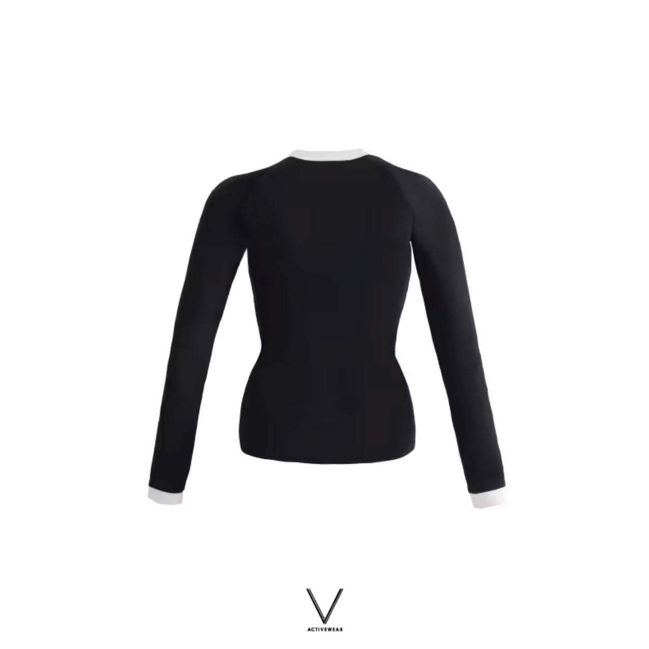 SS20224UV JACKET BLACK TRIM WHITE UV UPF 50+