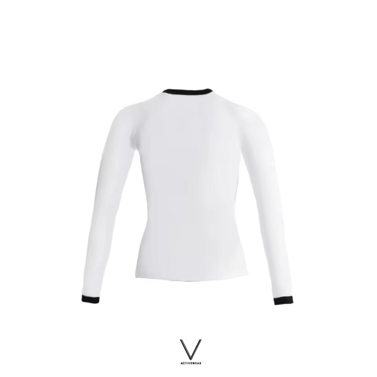UV JACKET WHITE TRIM BLACK UV UPF 50+