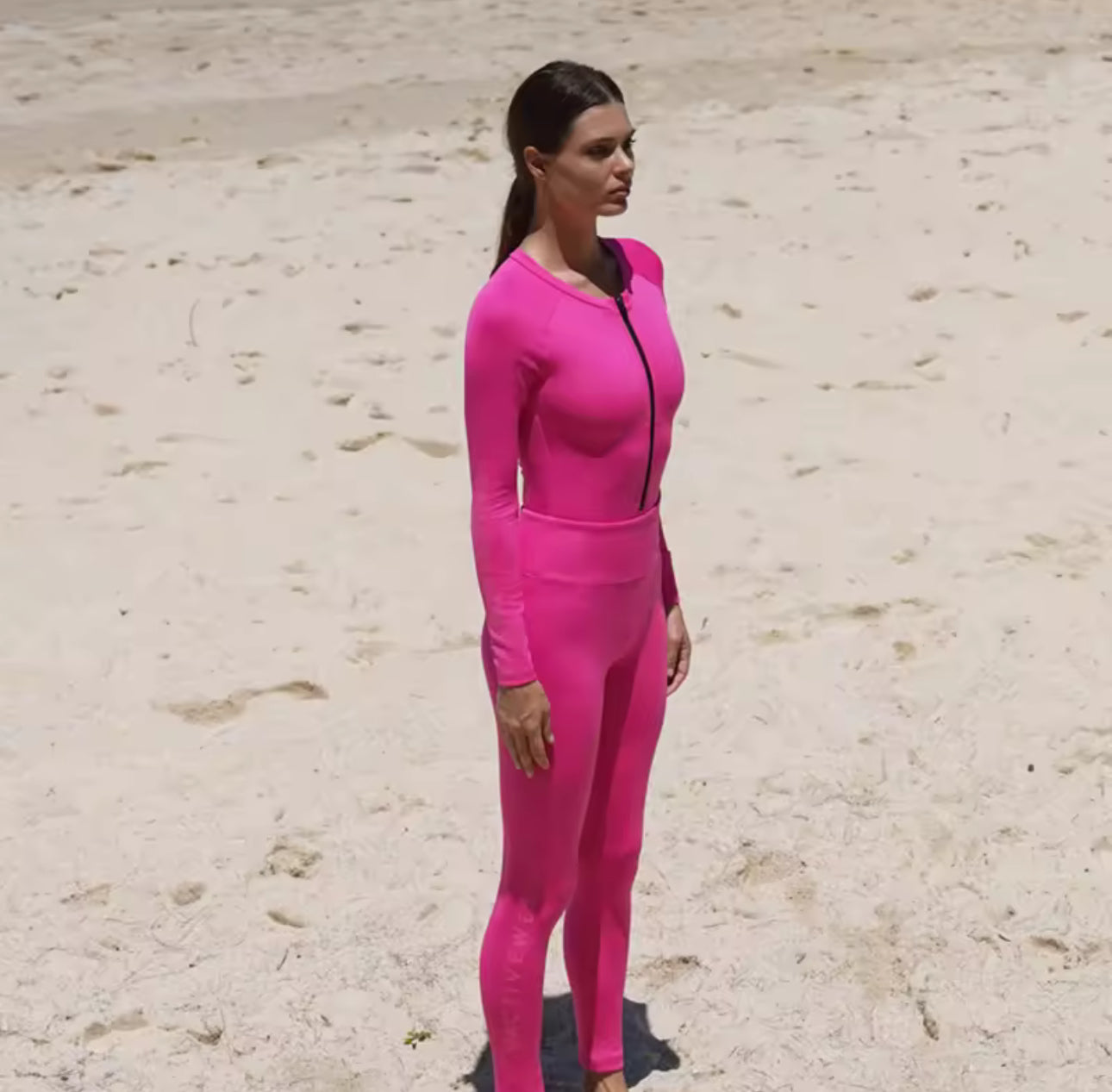 SS2024 BASIC BODYSUIT PINK UV UPF 50+