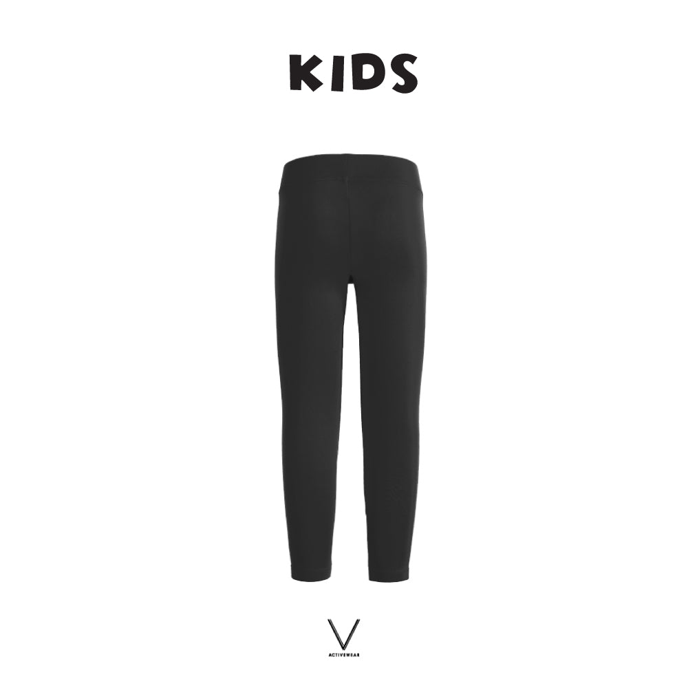 KIDS COLLECTION BLACK RASH GUARD PANT UV UPF 50+
