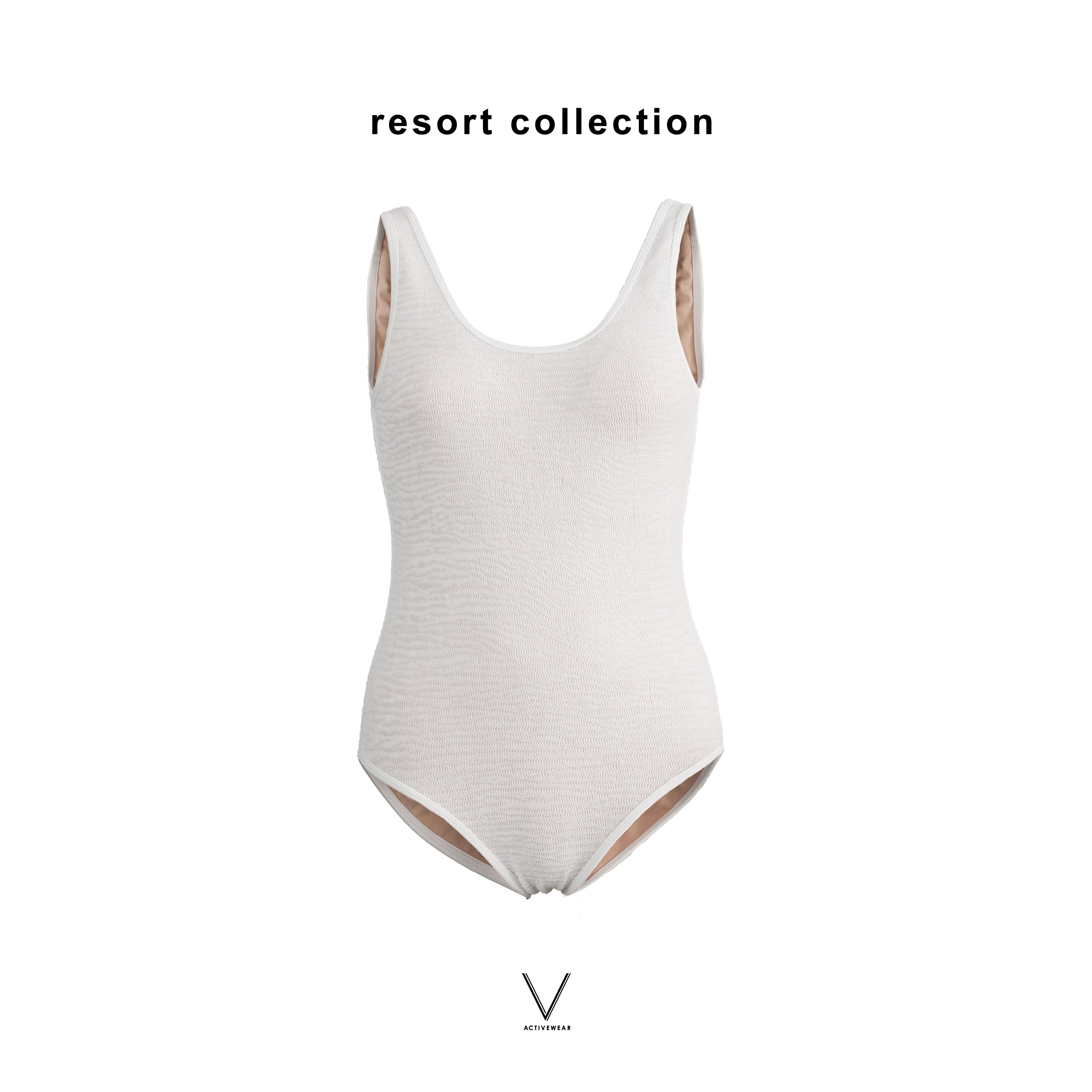 LOUNGE WEAR WHITE SMOCK SWIMMING SUIT UV UPF 50+
