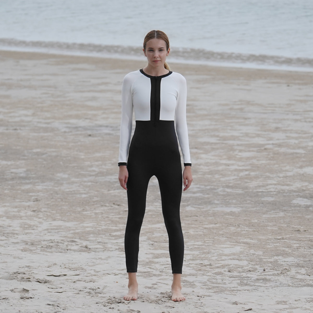 BLACK AND WHITE UV JUMPSUIT