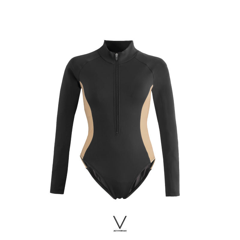 SS2023 BLACK & NUDE BODYSUITSUIT UV UPF 50+