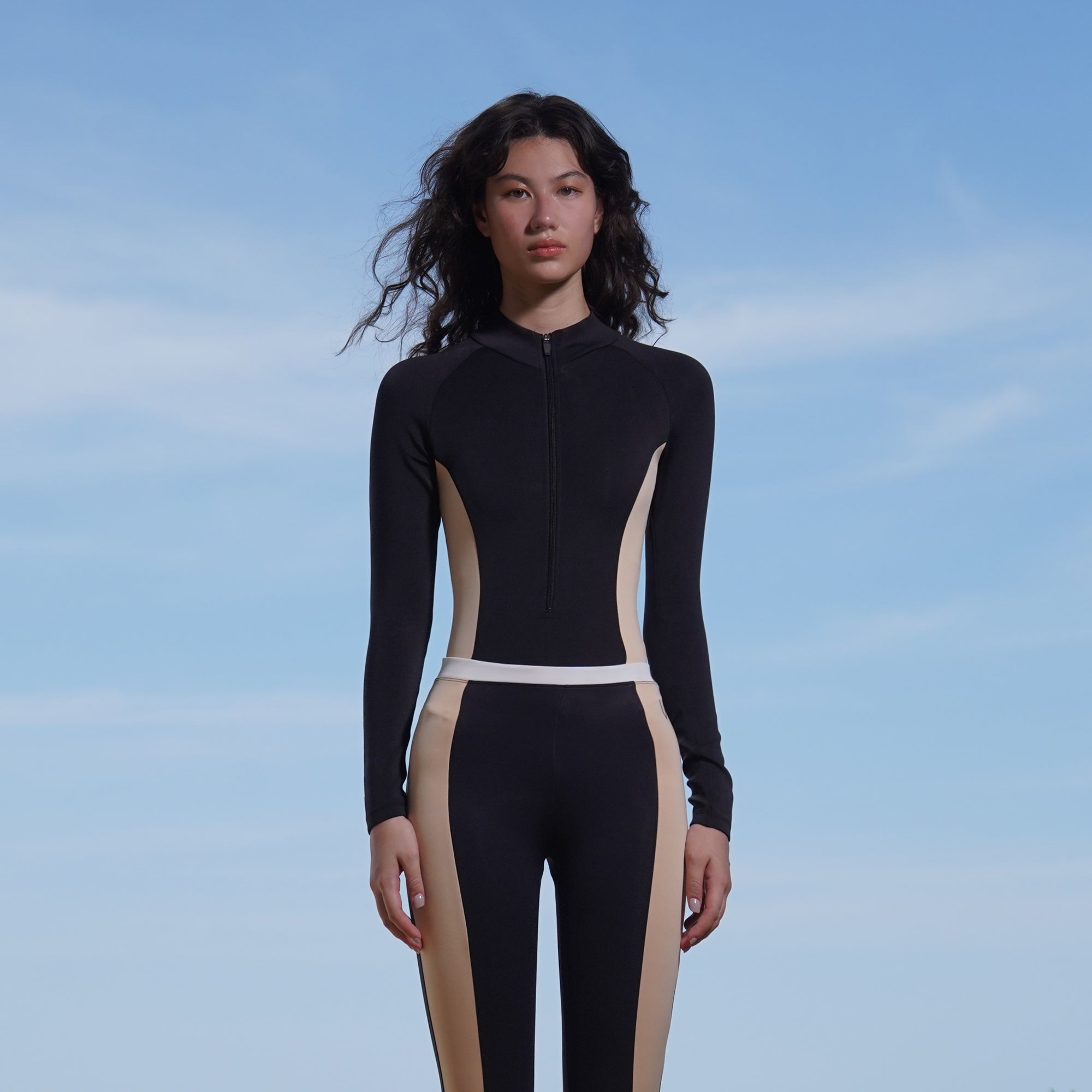 SS2023 BLACK & NUDE BODYSUITSUIT UV UPF 50+
