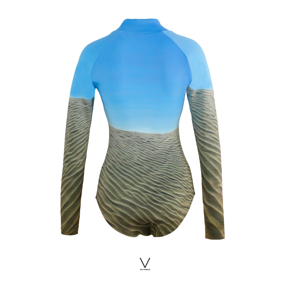 SS2025 BAJA CALIFORNIA COLLECTION SAND DUNE UV BODYSUIT  UV UPF 50+