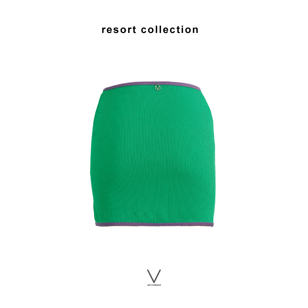 RESORT COLLECTION 2026 EMERALD GREEN MINI SKIRT