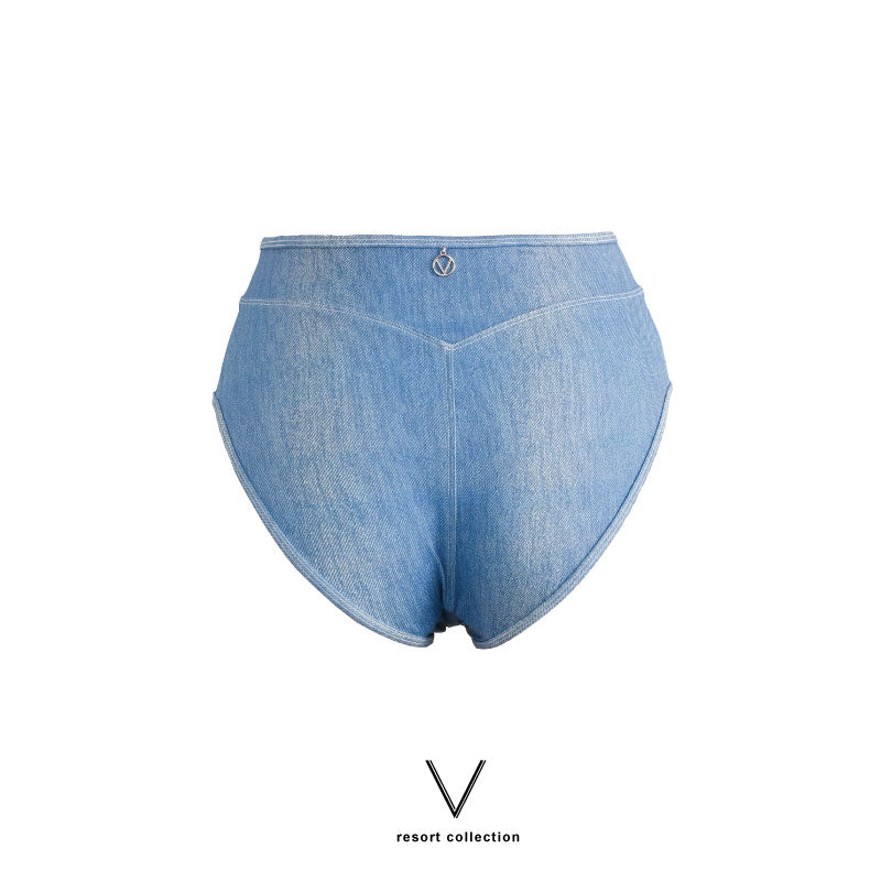 RESORT COLLECTION 2024 BLUE JEANS HIGH WAIST BRIEFS