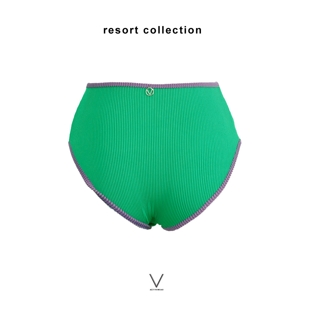RESORT COLLECTION 2026 EMERALD GREEN HIGH WAIST BRIEF
