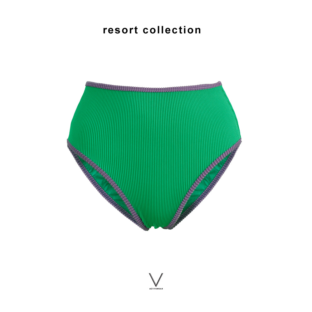 RESORT COLLECTION 2026 EMERALD GREEN HIGH WAIST BRIEF