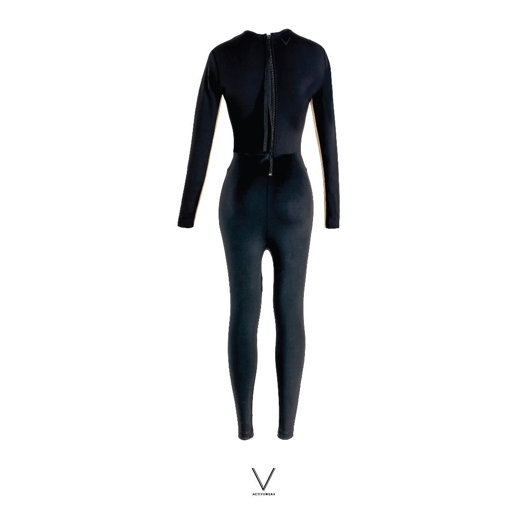 SS2026 BLACK NUDE UV JUMPSUIT UV UPF 50+