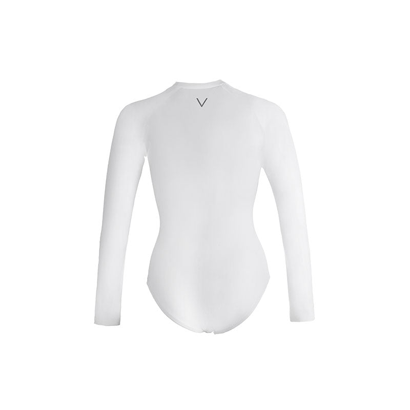 BASIC COLLECTION WHITE UV BODYSUIT UPF 50+