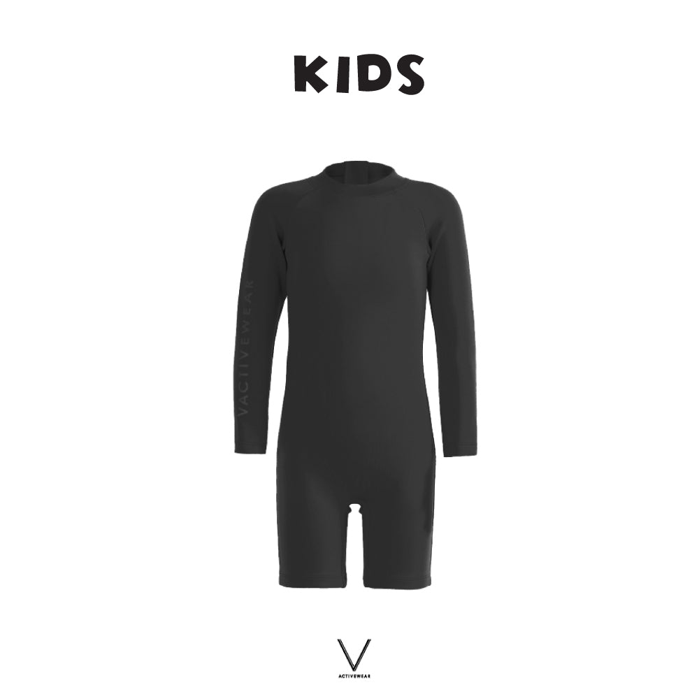 KIDS COLLECTION  BLACK JUMPSUIT UV UPF 50+