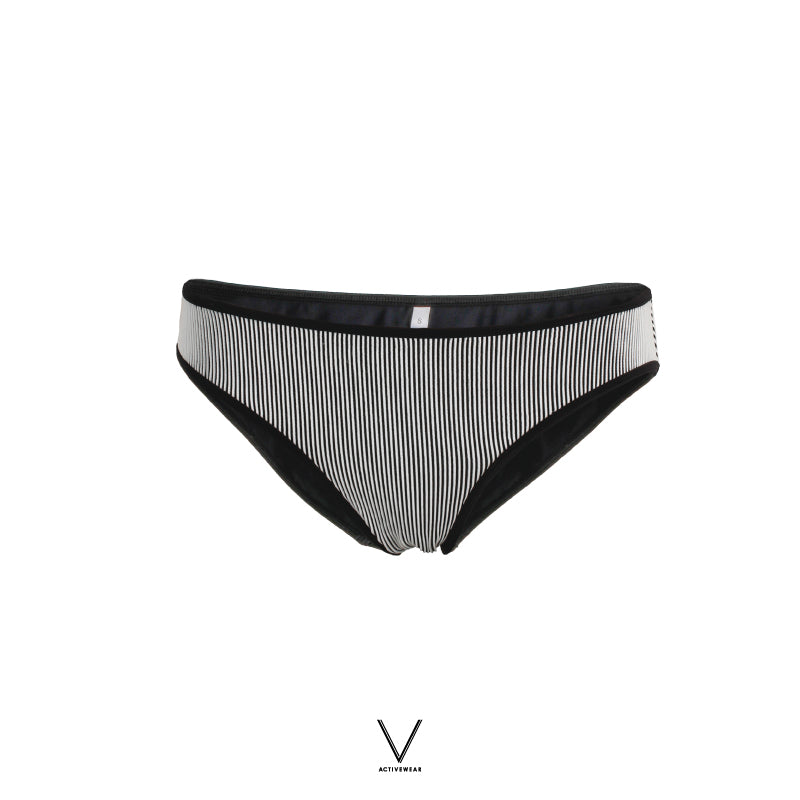 RESORT COLLECTION 2024 B&W RIB SWIMMING BRIEF