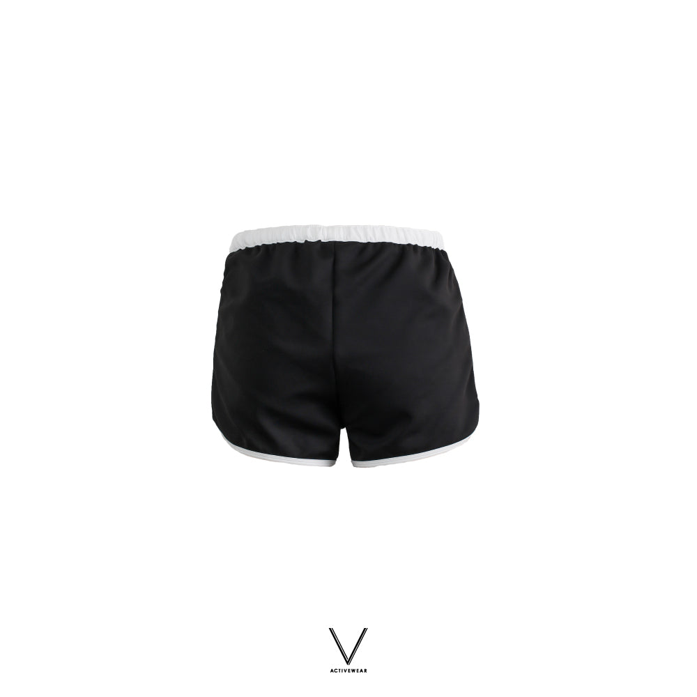 SS2024 BLACK TRIM WHITE SHORT  UV UPF 50+